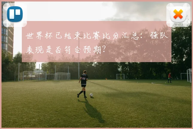 世界杯已结束比赛比分汇总：强队表现是否符合预期？